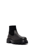 Erkek Siyah Kalın Tabanlı Deri Bot | Derimod