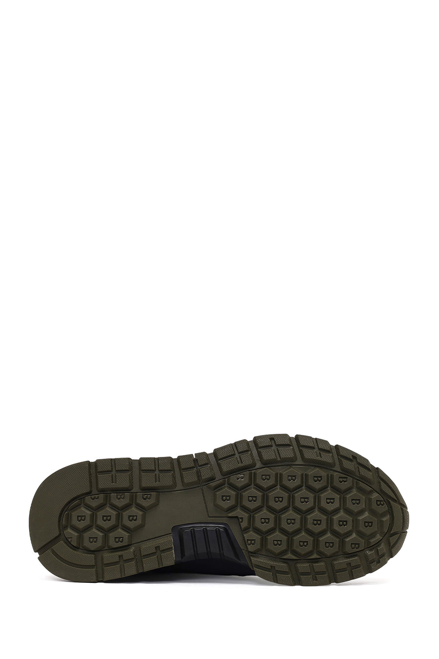 Men's Green Lace-Up Leather Sneaker