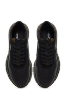 Men's Green Lace-Up Leather Sneaker | Derimod