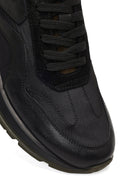 Men's Green Lace-Up Leather Sneaker | Derimod