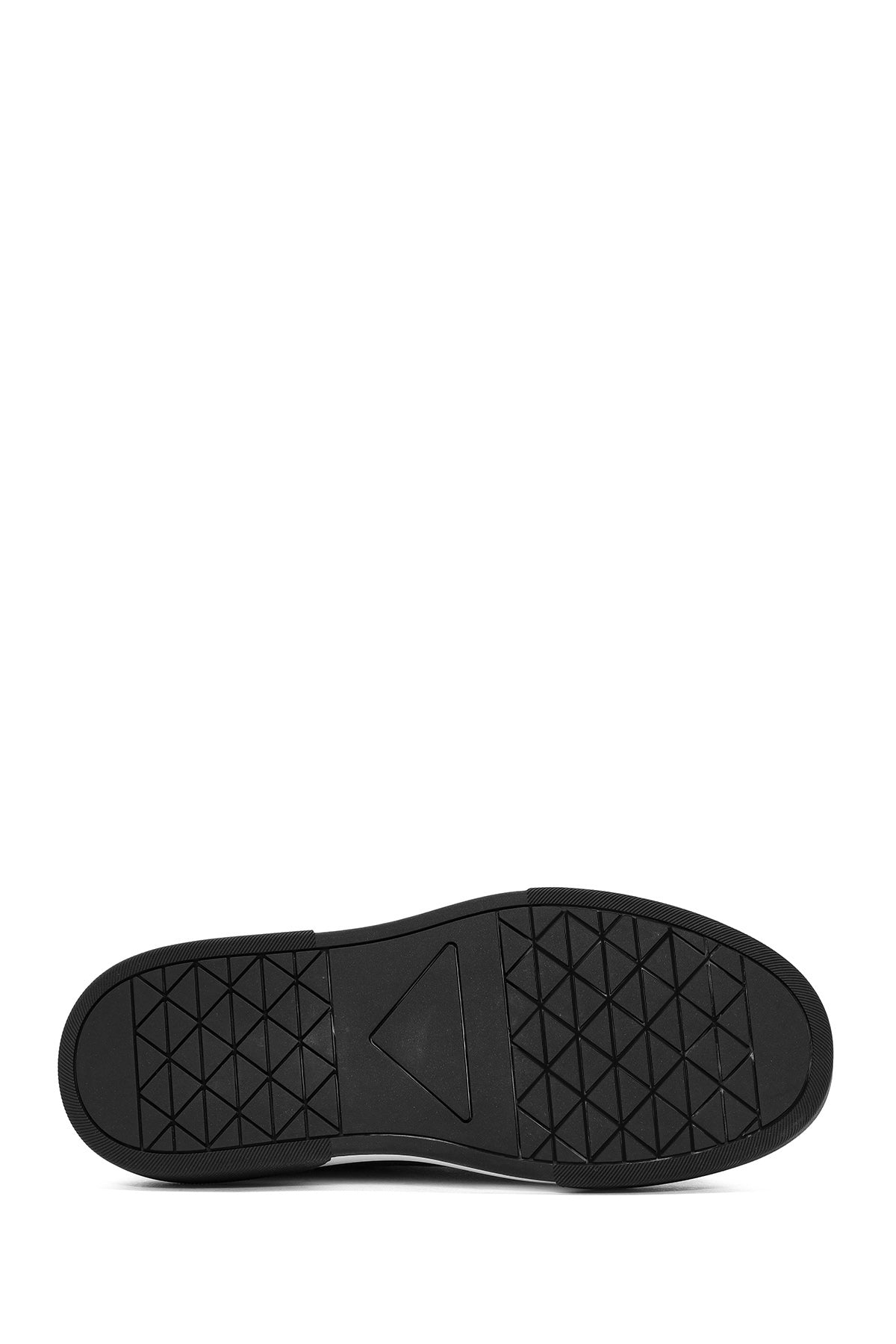 Erkek Siyah Kalın Tabanlı Süet Deri Sneaker