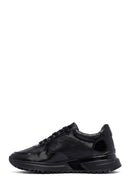 Men's Black Lace-Up Leather Casual Sneakers | Derimod