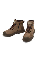 Erkek Vizon Bağcıklı Fermuarlı Nubuk Deri Casual Bot | Derimod