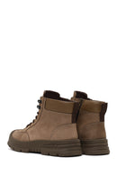 Erkek Vizon Bağcıklı Fermuarlı Nubuk Deri Casual Bot | Derimod