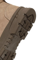 Erkek Vizon Bağcıklı Fermuarlı Nubuk Deri Casual Bot | Derimod