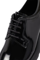 Erkek Siyah Bağcıklı Kalın Tabanlı Deri Casual Ayakkabı | Derimod