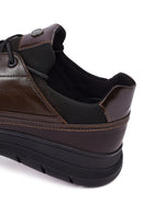 Men's Brown Lace-Up Leather Casual Sneaker | Derimod