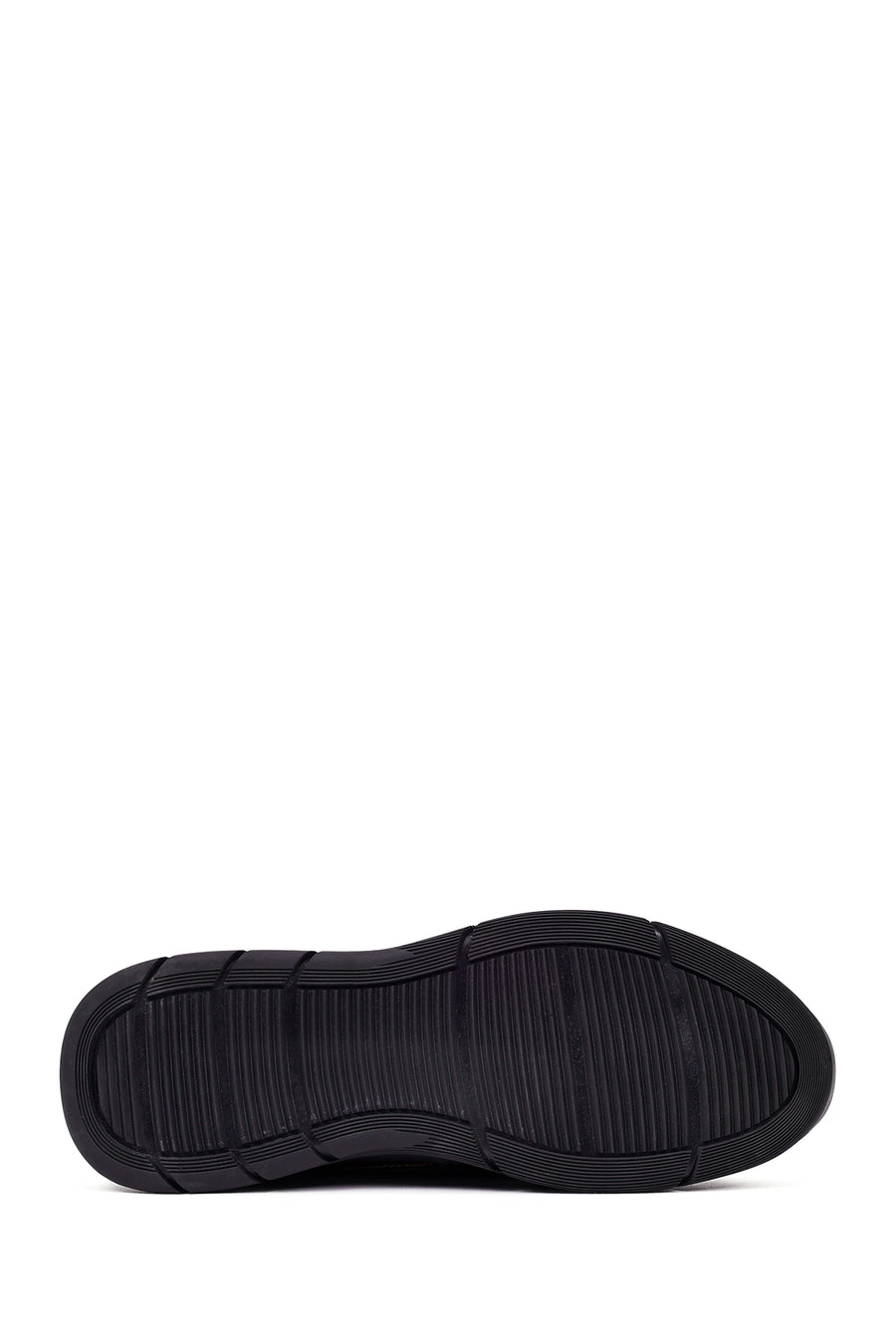 Erkek Kahverengi Bağcıklı Deri Casual Sneaker