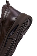 Men's Brown Lace-Up Leather Casual Sneakers | Derimod