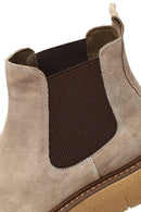 Erkek Vizon Kalın Tabanlı Süet Deri Chelsea Bot | Derimod