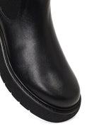 Erkek Siyah Kalın Tabanlı Deri Chelsea Bot | Derimod