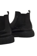 Erkek Siyah Kalın Tabanlı Deri Chelsea Bot | Derimod