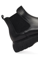 Erkek Siyah Kalın Tabanlı Deri Chelsea Bot | Derimod