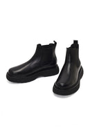 Erkek Siyah Kalın Tabanlı Deri Chelsea Bot | Derimod
