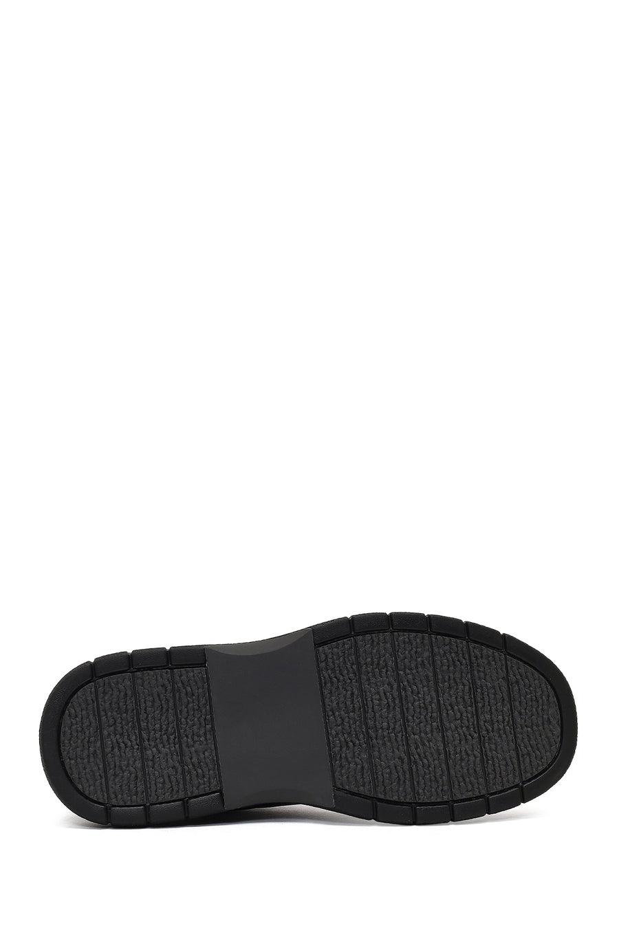 Men's Black Thick-Soled Leather Chelsea Boot