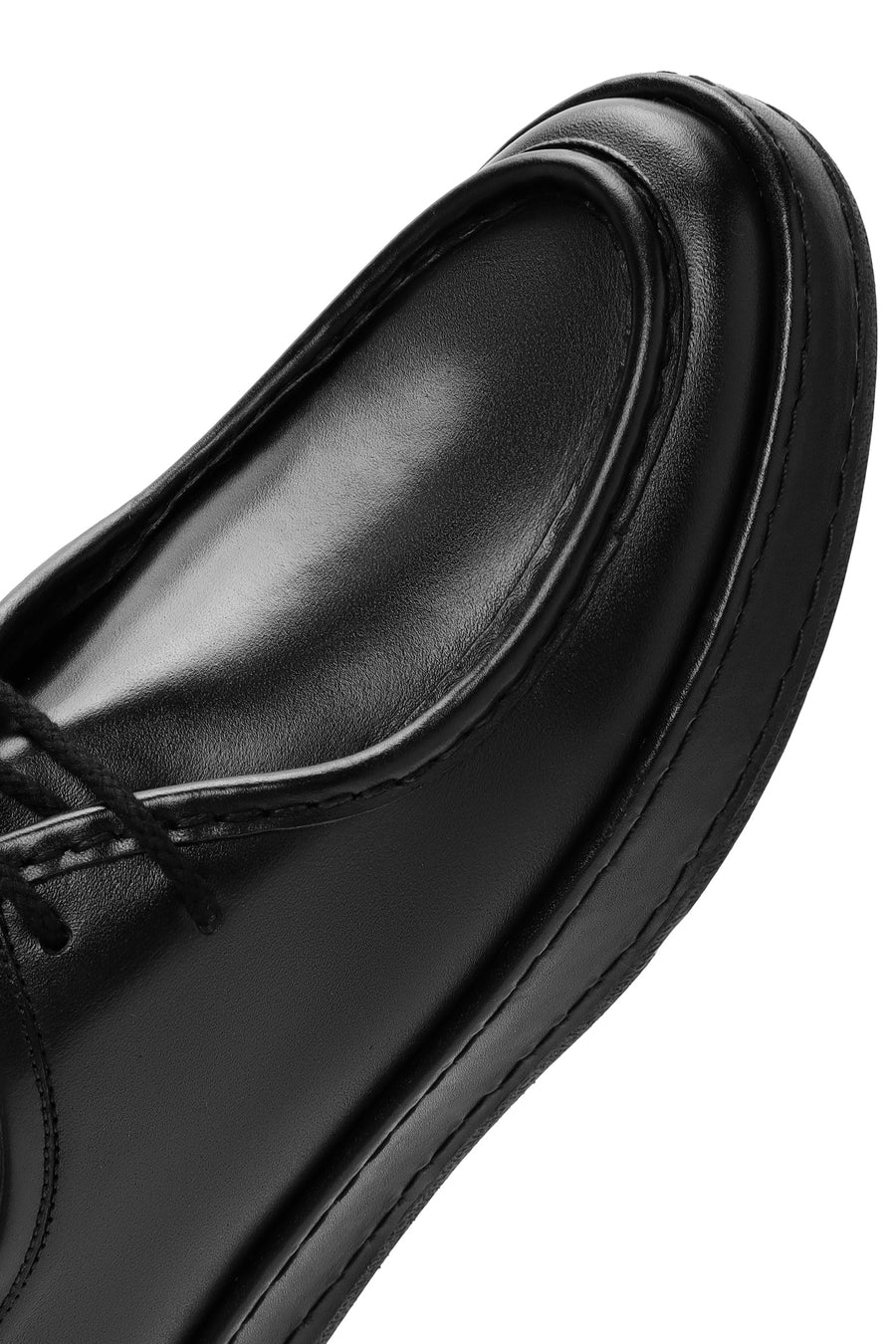 Men's Black Lace Up Leather Casual Shoes