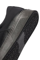 Men's Black Lace-Up Leather Sneaker | Derimod