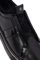 Male Black Leather Sneakers | Derimod