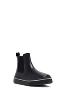 Erkek Siyah Kalın Tabanlı Deri Chelsea Bot | Derimod