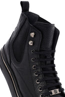 Erkek Siyah Bağcıklı Deri Spor Bot | Derimod