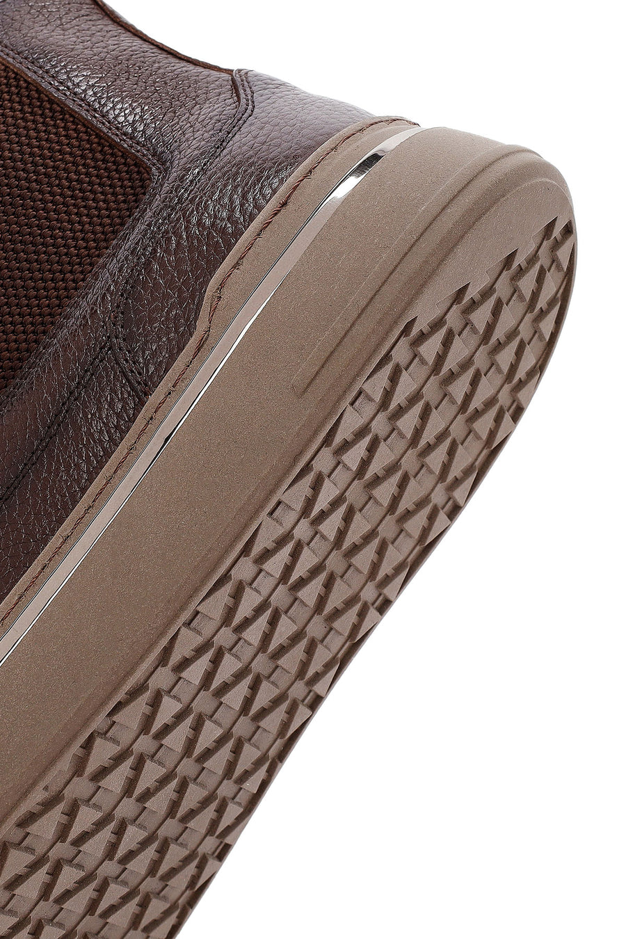Men's Brown Lace-Up Leather Sports Boots
