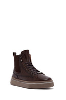 Men's Brown Lace-Up Leather Sports Boots | Derimod