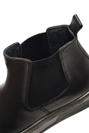 Men's Black Thick-Soled Leather Chelsea Boot | Derimod
