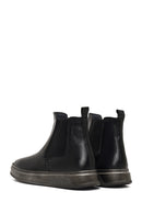 Men's Black Thick-Soled Leather Chelsea Boot | Derimod