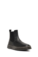 Men's Black Thick-Soled Leather Chelsea Boot | Derimod