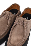 Erkek Vizon Bağcıklı Süet Deri Casual Ayakkabı | Derimod