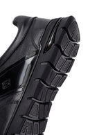 Men's Black Lace-Up Leather Casual Sneakers | Derimod