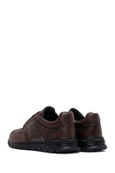 Men's Brown Lace-Up Leather Casual Sneakers | Derimod