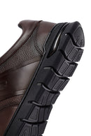 Men's Brown Lace-Up Leather Casual Sneakers | Derimod