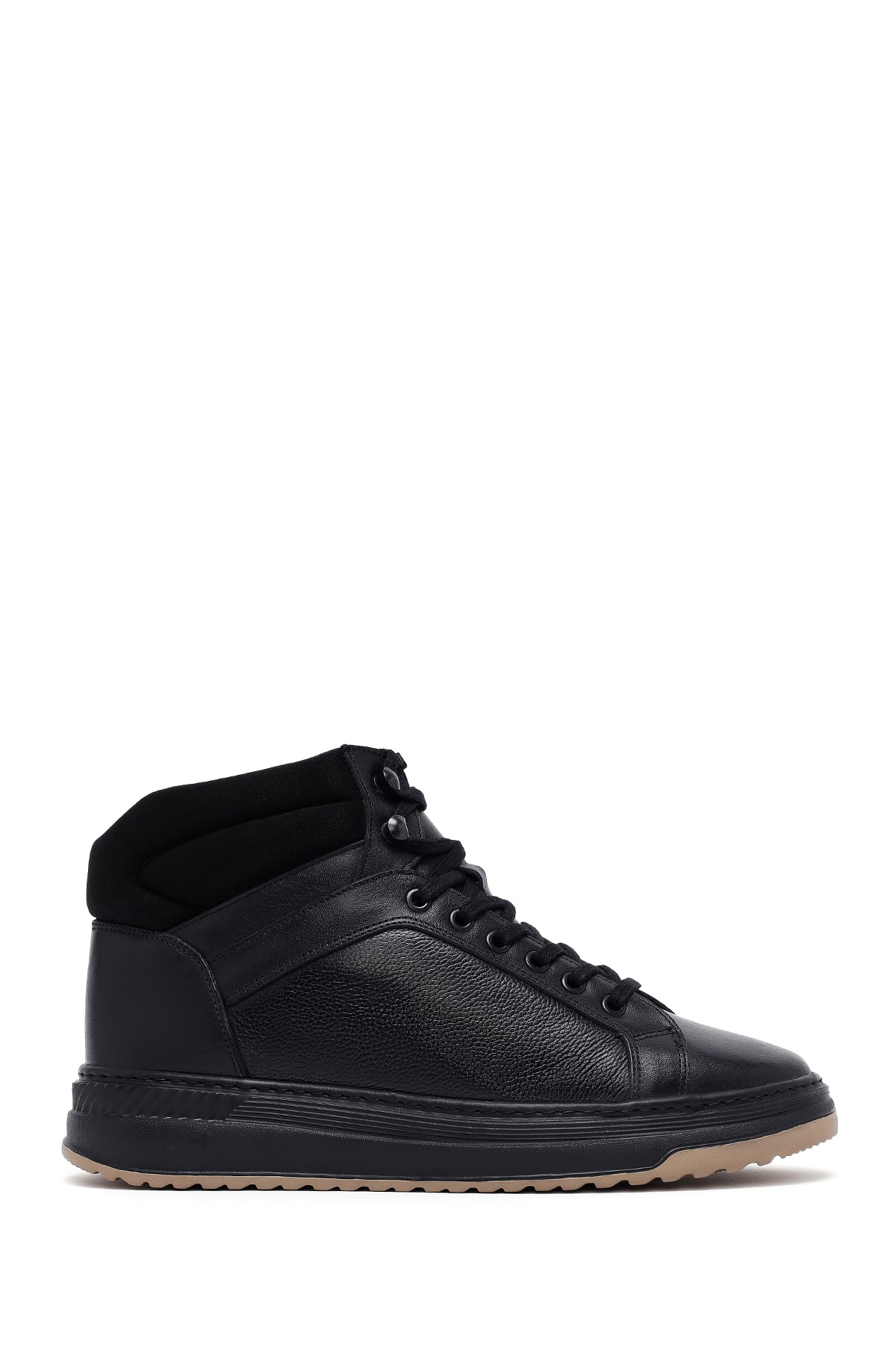 Men's Black Lace-Up Leather Sports Boots 25WFD660218 | Derimod