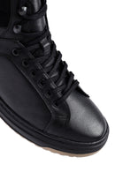 Men's Black Lace-Up Leather Sports Boots | Derimod