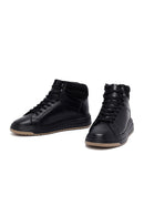 Men's Black Lace-Up Leather Sports Boots | Derimod