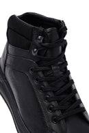 Men's Black Lace-Up Leather Sports Boots | Derimod