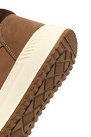 Erkek Bej Bağcıklı Kalın Tabanlı Nubuk Deri Spor Bot | Derimod