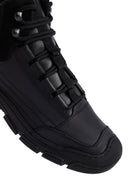 Erkek Siyah Bağcıklı Deri Casual Bot | Derimod