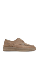Men's Mink Laced Nubuck Leather Casual Shoes | Derimod