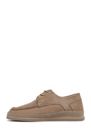 Men's Mink Laced Nubuck Leather Casual Shoes | Derimod