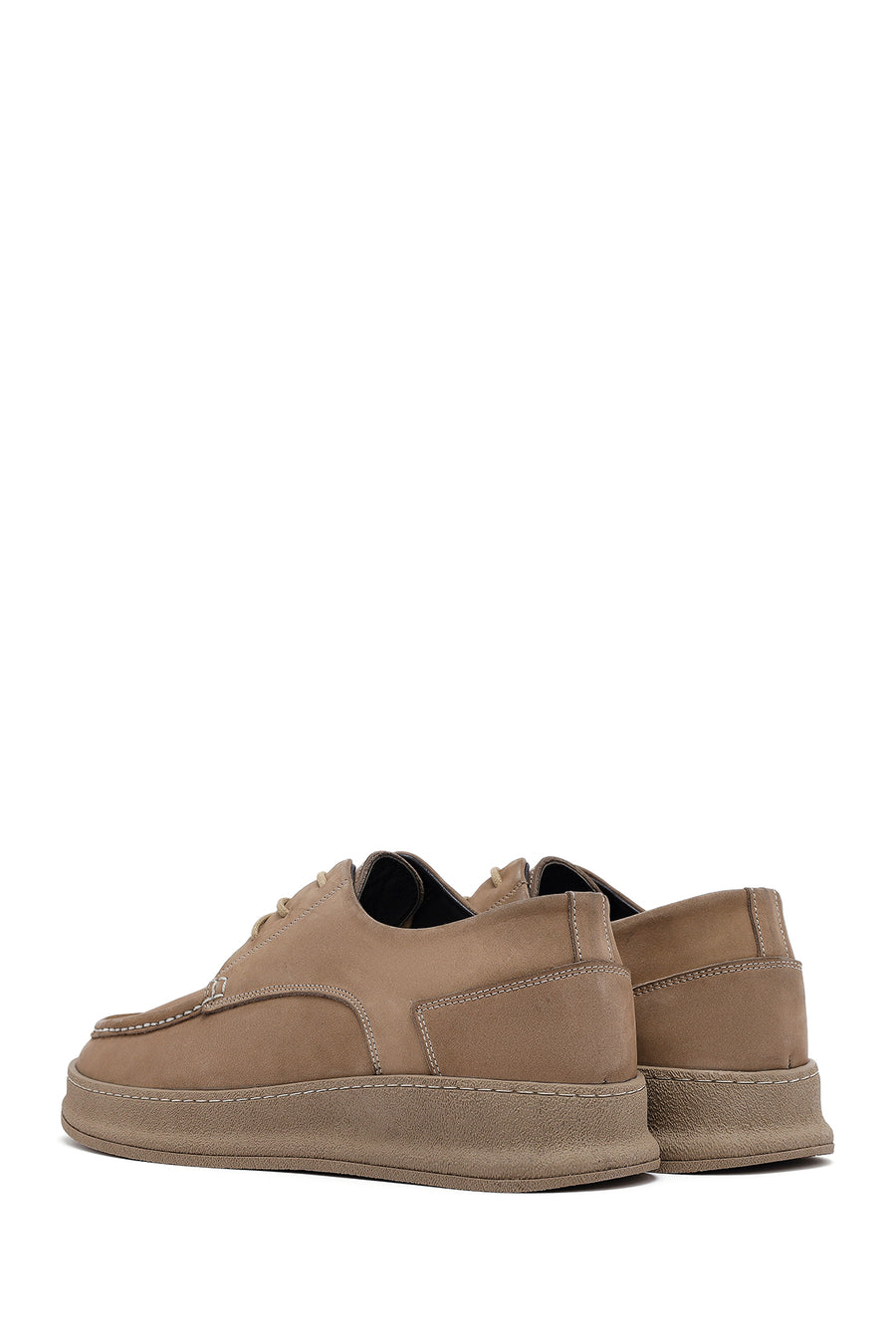 Men's Mink Laced Nubuck Leather Casual Shoes