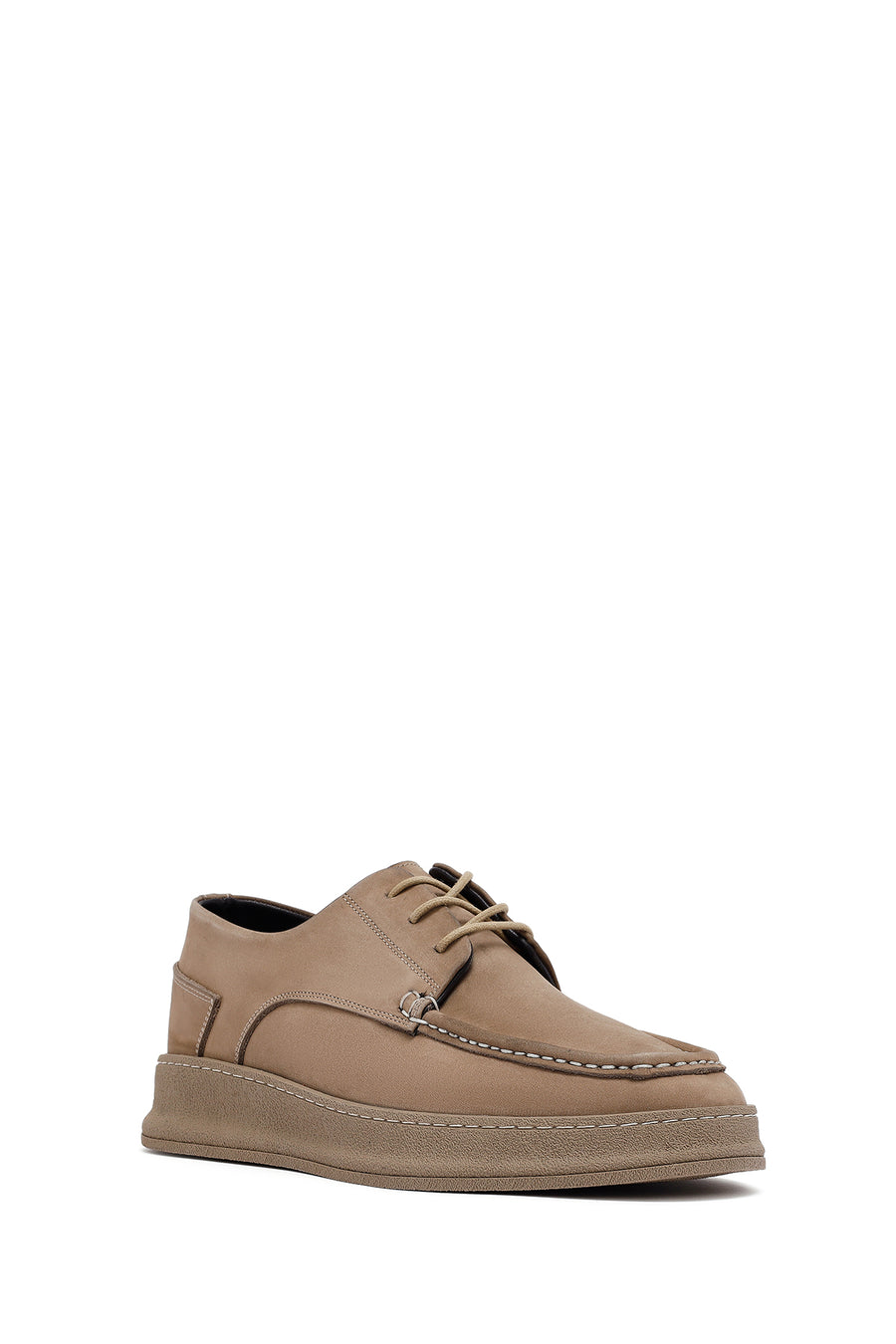 Men's Mink Laced Nubuck Leather Casual Shoes