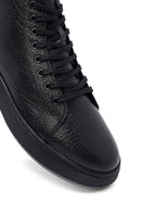 Men's Black Lace-Up Zipper Leather Sports Boots | Derimod