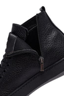 Men's Black Lace-Up Zipper Leather Sports Boots | Derimod
