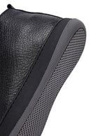 Men's Black Lace-Up Zipper Leather Sports Boots | Derimod