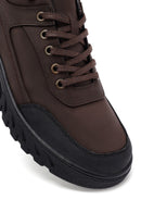 Erkek Kahverengi Bağcıklı Deri Casual Bot | Derimod