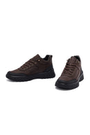 Erkek Kahverengi Bağcıklı Deri Casual Bot | Derimod