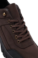 Erkek Kahverengi Bağcıklı Deri Casual Bot | Derimod