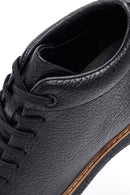 Erkek Siyah Bağcıklı Deri Casual Bot | Derimod